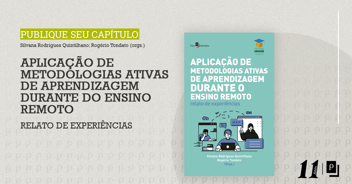 Livro Aplica O De Metodologias Ativas De Aprendizagem Durante Do